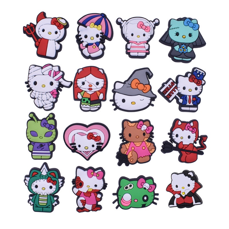 จี้การ์ตูน-hello-kitty-jibbitz-น่ารัก-เครื่องประดับ-สําหรับผู้ชาย-ตกแต่งรองเท้า-crocs