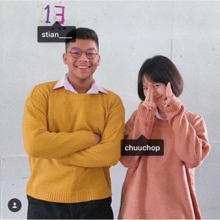 ภาพขนาดย่อของภาพหน้าปกสินค้าCHUUCHOP_พร้อมส่ง(C178)  Basic sweater เสื้อสเวตเตอร์ไหมพรมสไตล์เกาหลี จากร้าน chuuchop บน Shopee ภาพที่ 4