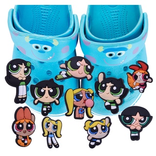 เข็มกลัด ลายการ์ตูนอนิเมะ Powerpuff Girls สําหรับตกแต่ง