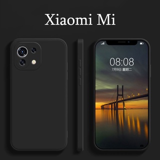 เคสกำมะหยี่ขอบเหลี่ยม Xiaomi Mi 11 Lite Ultra 9 8 Note 10 Lite Pro 4G 5G 2023