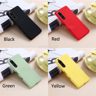 For Sony Xperia 1 Ⅲ Case Xperia 10 Ⅲ Liquid Silicone Cases Xperia 1/5/10 ii Matte Soft Casing Xperia 10/1 iii Rubber cover