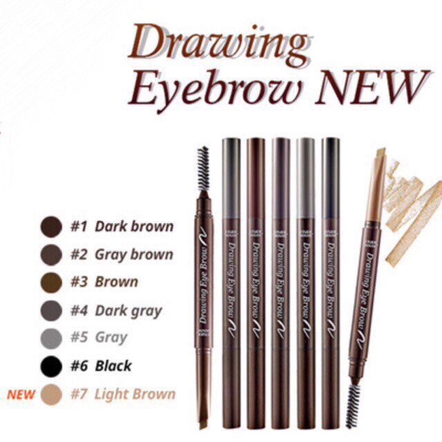 ภาพหน้าปกสินค้าDrawing Eye Brow NEW 0.25g เพิ่มปริมาณไส้ 30% ดินสอเขียนคิ้วเนื้อครีมอัดแท่ง