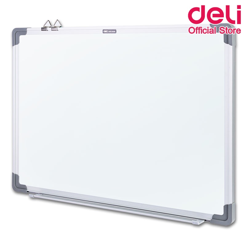 deli-v450-whiteboard-กระดานไวท์บอร์ดแม่เหล็กขอบมน-ขนาด-18-24-นิ้ว-อุปกรณ์สำนักงาน-กระดานไวท์บอร์ด-เครื่องเขียน-ไวท์บอร์ด-ไวท์บอร์ดa4