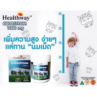 Healthway colostrum tablets 1,000 mg. 365เม็ด