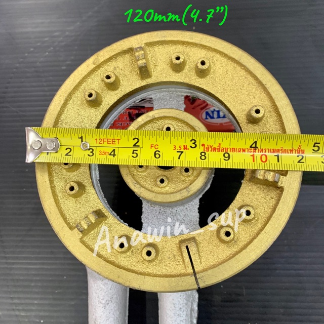 อะไหล่หัวเตาแก๊ส-หัวเหล็กหล่อ-หัวเฟือง-120mm-ท่อซ้าย