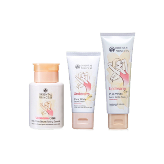 เซทดูแลใต้วงแขน Oriental Princess Set 3 Items [Underarm Wash 100g + Cream Enriched 50g + Toning Essence 120ml].