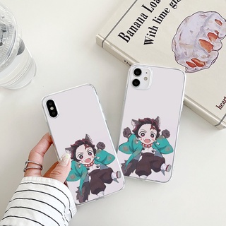 Kamado Tanjirou เคสไอโฟน 13 promax 8 พลัส Anime iPhone 7 8plus Xr Xs X max 14 plus se 2020 case 11 12 pro max เคส นิ่ม