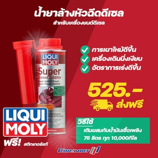 ส่งฟรี🔥LIQUI MOLY Super Diesel Additive 250ML น้ำยาล้างหัวฉีดวาวล์สำหรับเครื่องยนต์ดีเซล