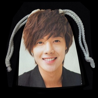 กระเป๋าหูรูด ผ้าขนนุ่ม กระเป๋าเครื่องสำอาง แฟนเมด Fanmade kim hyun joong คิมฮยอนจุง