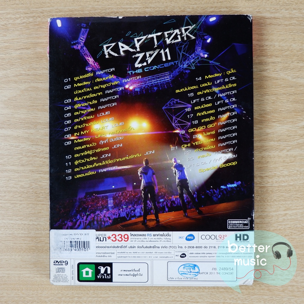 dvd-คอนเสิร์ต-raptor-2011-the-concert