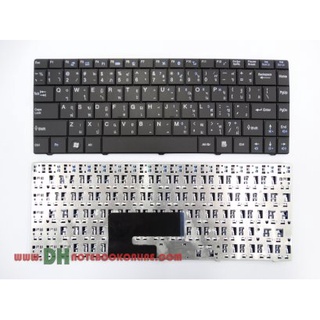 แป้นพิมพ์ คีย์บอร์ดโน๊ตบุ๊ค MSI CR420 CR430 CR460 X370 CX420 CX420MX Laptop Keyboard สีดำ (ภาษาไทย-อังกฤษ)
