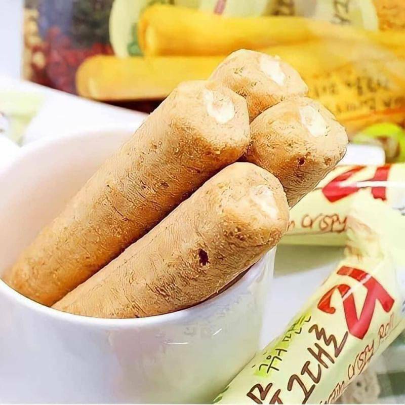 ขนมเกาหลี-grain-crispy-roll-ทำจากธัญพืช-21ชนิด-สอดไส้ครีมชีสบรรจุ-คริสปี้โรลเกาหลี-แบ่งขาย