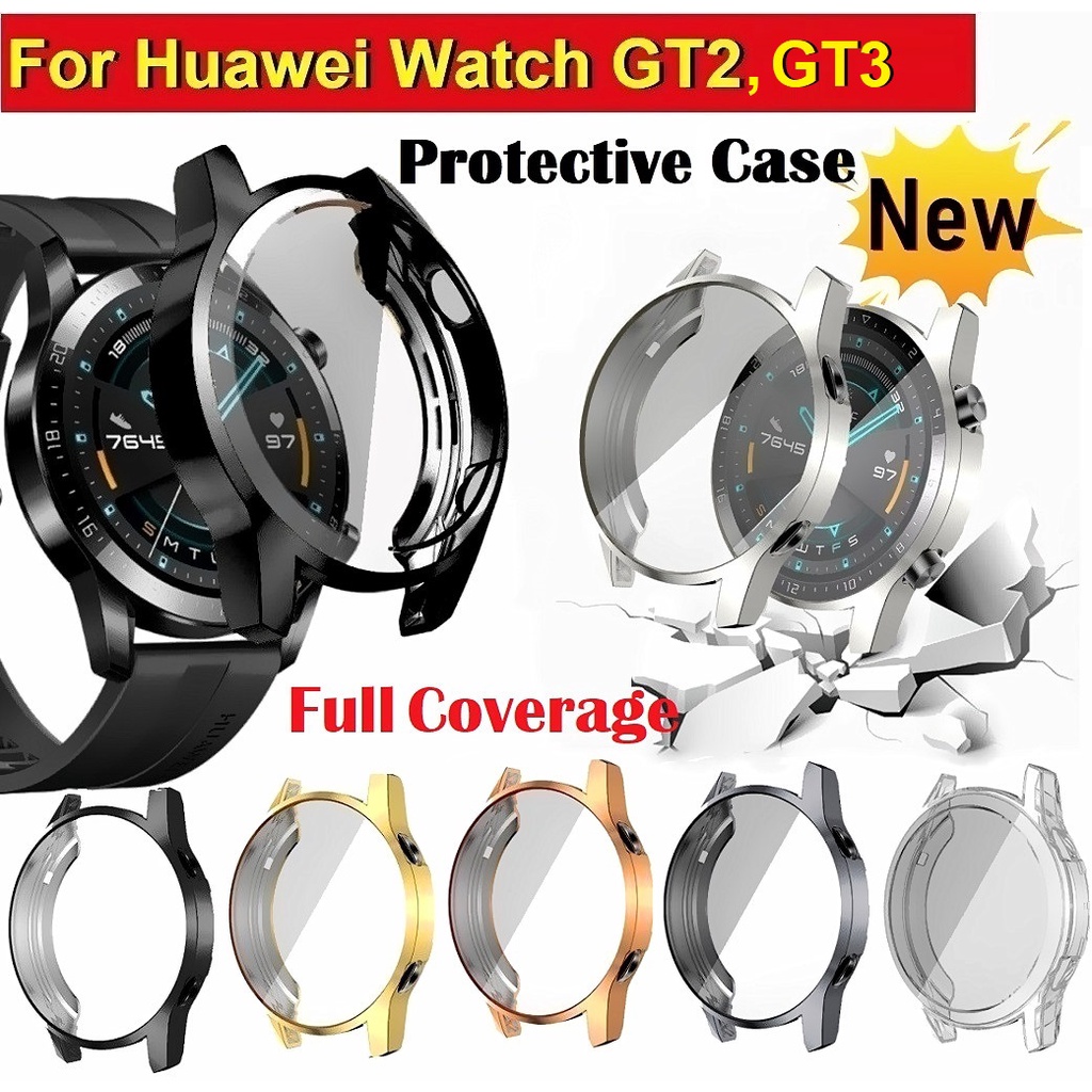 ภาพหน้าปกสินค้าเคส Huawei watch GT 3 / Huawei GT2 เคสกันรอย TPU กันกระแทก สำหรับ Huawei Watch GT2 46 มม. 42มม Huawei watch GT3 Case จากร้าน ft.th บน Shopee