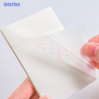 สินค้า (Interfun) สติกเกอร์กระดาษโน้ต แบบใส คุณภาพสูง