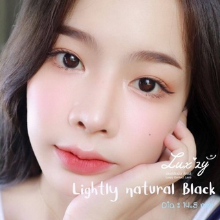 🍦Lightly Natural Black🍦 (Luxzy​ lens) คอนแทคเลนส์ ขนาดมินิ​ มีค่าสายตาสั้น​ 0.00​ ​ถึง​ -​10.00