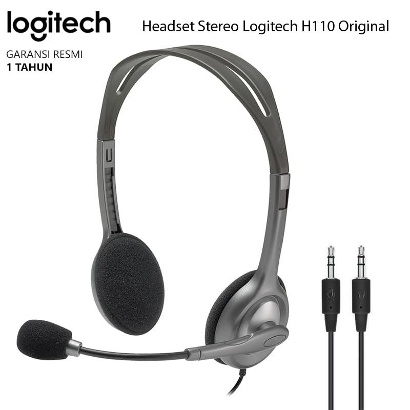 Logitech H110 ชุดหูฟังสเตอริโอ ของแท้ รับประกันอย่างเป็นทางการ | Shopee ...