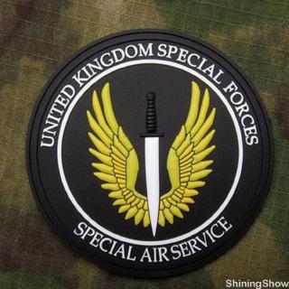 British Army S.A.S. SAS Special Air Service UKSF Special Forces 3D PVC Hook Loop Patch OPS Badge