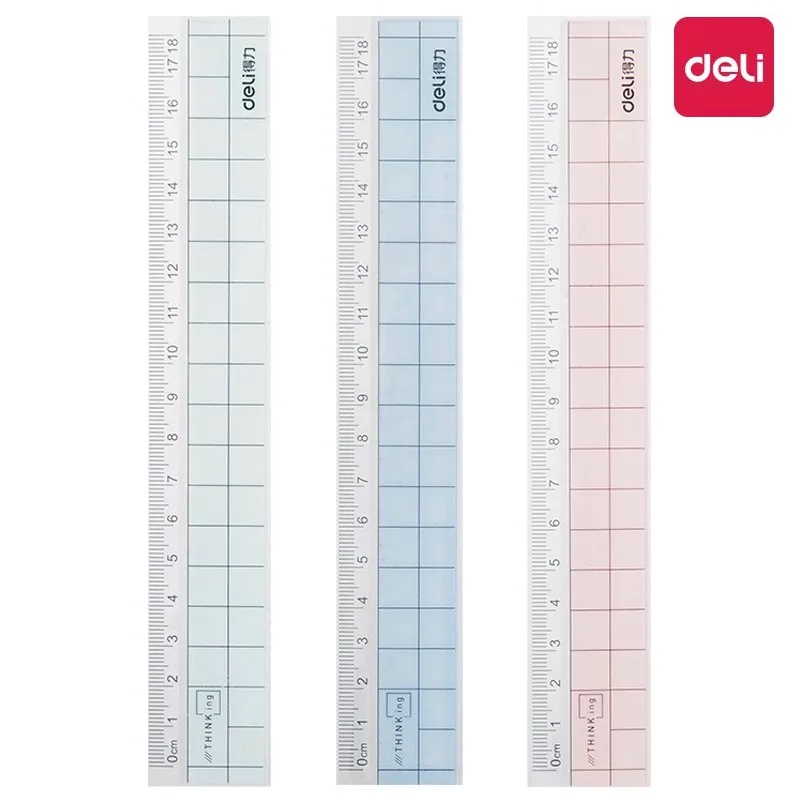 deli-grid-ruler-ไม้บรรทัดลายการ์ตูน-ไม้บรรทัด-grid-15-18-ซม