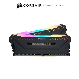 CORSAIR RAM VENGEANCE® RGB PRO 32GB (2 x 16GB) DDR4 DRAM 3200MHz C16 Memory Kit — Black