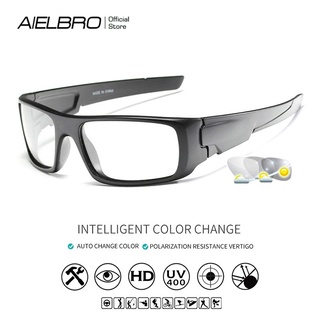 『READY STOCK』แว่นตากันแดด AIELBRO Photochromic สําหรับขี่จักรยาน Mtb Uv400