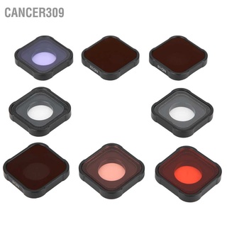 Cancer309 Junestar 8 in 1 Sport Camera Lens Filter Replaceable Protection Cover for GOPRO HERO9