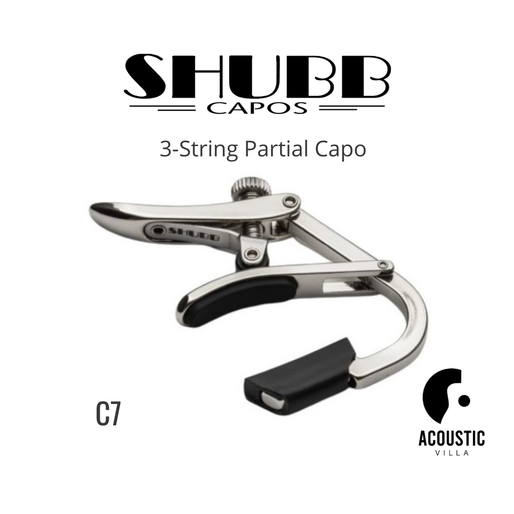คาโป้-shubb-c7-3-string-partial-capo-for-steel-string-guitar-รุ่นพิเศษ-ทาบ-3-สาย