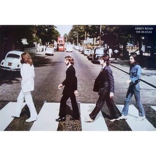 โปสเตอร์ รูปถ่าย วง ดนตรี 4เต่าทอง The Beatles - Abbey Road (1969) POSTER 24"x35" Inch English Pop Rock MUSIC V1