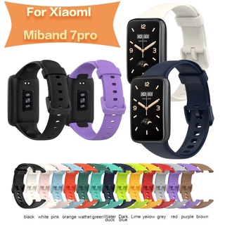 สายนาฬิกาข้อมือซิลิโคน แบบเปลี่ยน สําหรับ Xiaomi Mi Band 7 pro Smartband miband7 pro