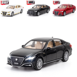 โมเดลรถยนต์ 1:32 TOYOTA CROWN แบบโลหะผสม มีเสียง และไฟ ของเล่นสําหรับเด็ก