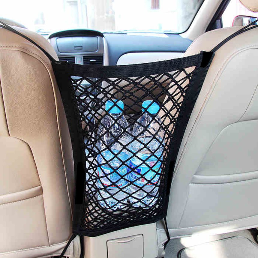 กระเป๋าตาข่ายเก็บของ-สำหรับติดเบาะที่นั่งรถยนต์