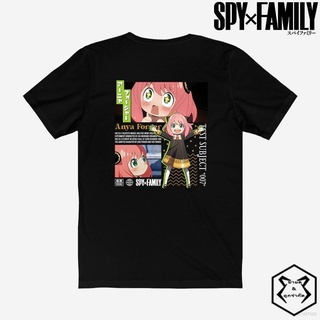 เสื้อยืดแขนสั้นลําลอง ทรงหลวม พิมพ์ลายการ์ตูนอนิเมะ Spy X Family Anya Forger Test Subject แฟชั่นสําหรับครอบครัว