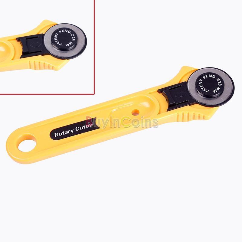 bestprice1920-yellow-28mm-45mm-circular-blade-craft-rotary-cutter-เครื่องตัดโรตารี่