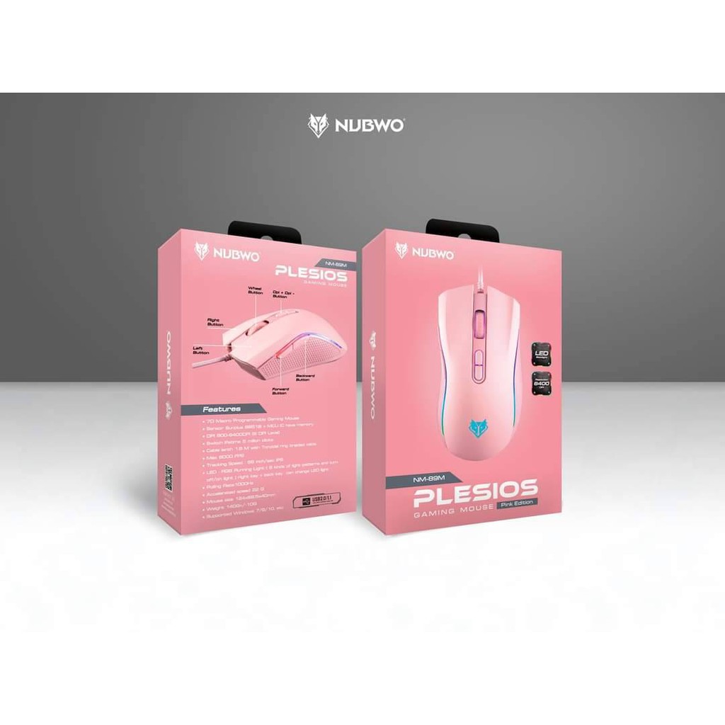 เกมมิ่งเกียร์สีชมพู-pink-edition-set-b-keyboard-mouse-nubwo-nk32-pink-nm-89m-pink