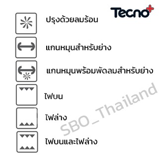 ภาพขนาดย่อของภาพหน้าปกสินค้าTECNOPLUS เตาอบไฟฟ้า ขนาดความจุ 63 ลิตร มีพัดลมในตัว ไฟส่องสว่าง รุ่น TNP SO 863 B จากร้าน sbo_thailand_officialshop บน Shopee ภาพที่ 3