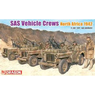 โมเดลประกอบ Dragon Models 1/35 DRA6682 SAS VEHICLE CREWS NORTH AFRICA