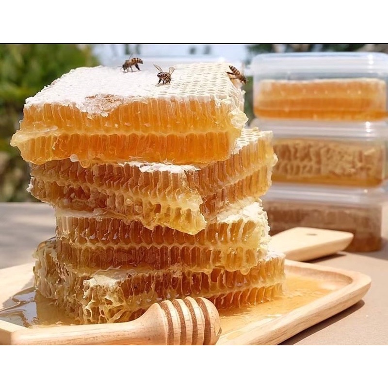 ขายดีมาก-รังผึ้งแท้-ขนาด-400-กรัม-รังผึ้งแท้-ออแกนิก-100
