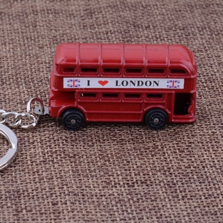 ภาพขนาดย่อของภาพหน้าปกสินค้าGUADALUPE 1 Piece Key Chain Exquisite Key Holder Key Ring Red Bus Model Creative I Love London New Arrival Souvenir/Multicolor จากร้าน guadalupe.th บน Shopee