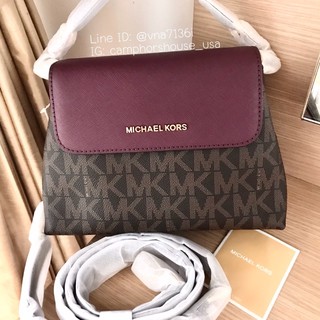 🌟พร้อมส่ง🌟Michael Kors Sofia Small East West Saffiano Leather Satchel Crossbody Bag กระเป๋าสะพายหนัง