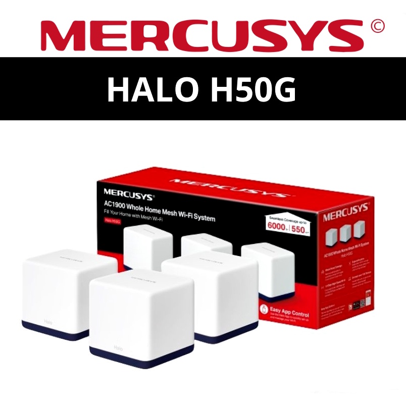 MERCUSYS Halo H50G Sistema WiFi Mesh 3-Pack | AC1900Mbps, Doppia Banda, Copertura 550m² - Foto 10