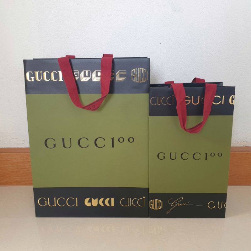 ถุงกระดาษแบรนด์-gucci-ครบรอบ100ปี-ของแท้จากช้อป