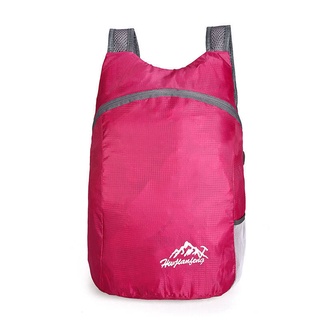 กระเป๋าสะพายหลัง*เป้* Skin BAG ultra-light แบบพกพาพับเก็บได้กระเป๋าเดินทางกระเป๋าเป้สะพายหลังผู้หญิงเดินป่า ultra-thin W