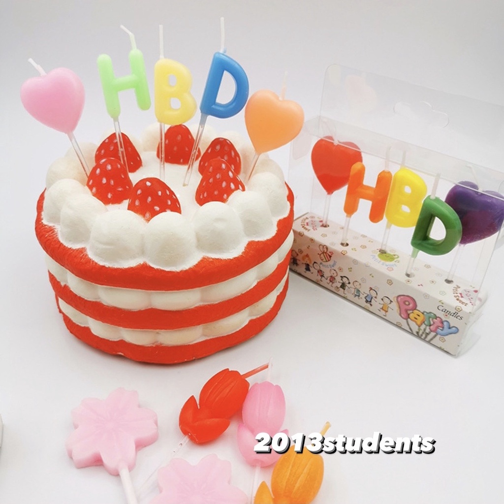 เทียนวันเกิด-เทียนตัวอักษร-เทียนเกาหลี-เทียนหลากสี-birthday-candle-พร้อมส่งจากไทย