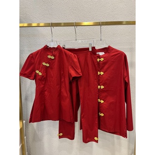 ภาพขนาดย่อของภาพหน้าปกสินค้าพร้อมส่ง  Set กี่เพ้า ชุดคู่ตรุษจีน ชุดคู่สีแดง ชุดคู่กี่เพ้า ชุดถ่ายพรี เสื้อคู่ ชุดคู่รัก VSM 4234 จากร้าน meawap บน Shopee