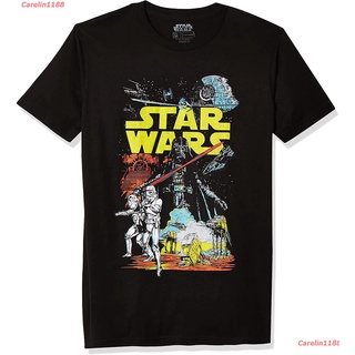 Carelin1188 Star Wars Mens Rebel Classic Graphic T-Shirt ดพิมพ์ลาย ดผ้าเด้ง คอกลม cotton ความนิยม เสื้อคู่ชายหญิง 2022