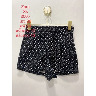 กางเกงขาสั้น ลายดาว ZARA SIZE XS