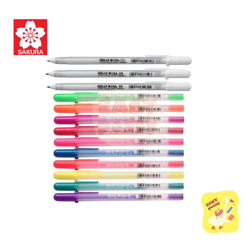 ปากกาเจล-sakura-gelly-roll-moonlight-ปากกาเขียนกระดาษดำ-ปากกาเจลสีขาว-ปากกาเจลหลากสี