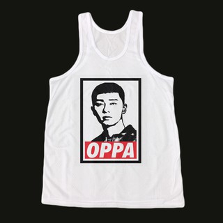 เสื้อกล้าม ผ้าตาข่าย เสื้อกล้ามรู เสื้อสกรีนลาย เสื้อแฟชั่น เสื้อแขนกุด เสื้อกล้ามกีฬา เสื้อฮิปฮอป OPPA Park Seo Jun