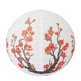 ภาพหน้าปกสินค้าโคมไฟกระดาษลายดอกเชอร์รี่สีแดงสีขาวสไตล์จีนญี่ปุ่น ที่เกี่ยวข้อง