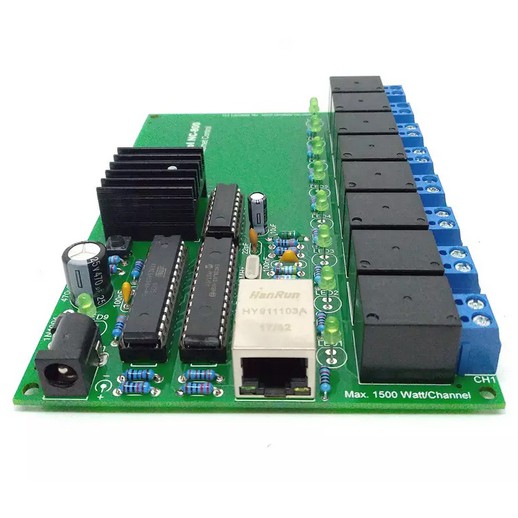 บอร์ดควบคุมผ่านเน็ตเวิร์ค-สวิตซ์อิเลคทรอนิค-4หรือ8ช่อง-อุปกรณ์ควบคุมผ่านระบบเน็ตเวิร์ค-net-control-boards