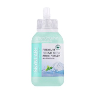 Skynlab Premium Fresh Mint Mouthwash 15ml สกินแล็ป พรีเมียม เฟรช มิ้นท์ น้ำยาบ้วนปาก สูตรอ่อนโยน (1ซอง)